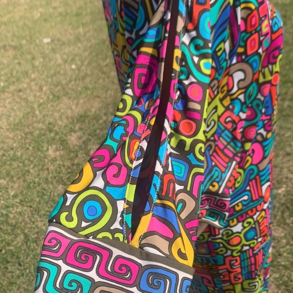 Trina Turk Caftan Swim CoverUp Multicolored Size Small - Picture 4 of 9